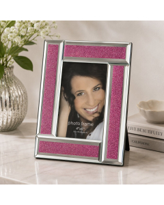 KG4035-P - Glitter Mirror Photoframe
