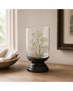KG4048 - 30cm Candle holder/vase wood base