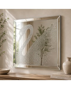 KG4056 - Crystal Swan Mirror