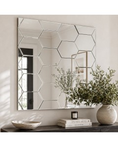 KG4085 - Square Multi-faceted 3D wall mirror