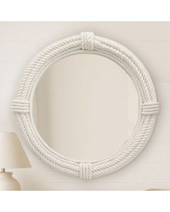 KG4095-100 - Hamptons Style Rope Mirror 100cm