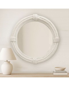 KG4095-80 - Hamptons Style Rope Mirror 80cm