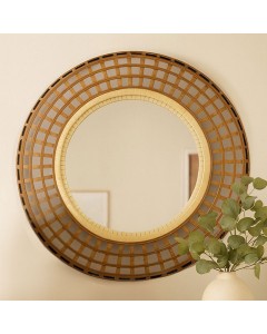 KG4105 - Havana Grid Rattan Mirror
