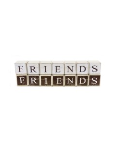 KK1416 - Small wooden Friends word blocks