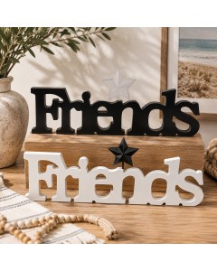 KK1595 - BLK / WH Friends cutout