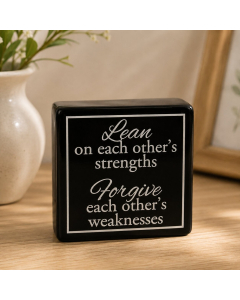 KK2047-LEA - Inspirational Black Ceramic Cubes