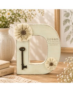 KK2048-Dr - Vintage letter D for DREAM