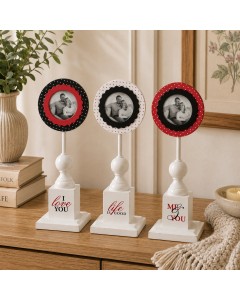 KK2084 - Accent photo frame on stand 3 ass