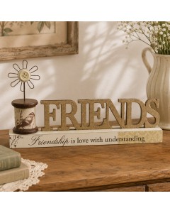 KK2361-Fr - Hessian Friend Cutout w/spindle