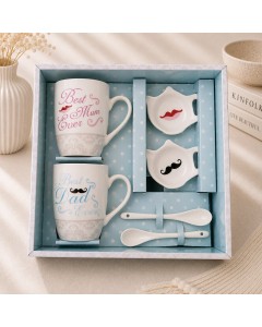 KM2222-Mum & Dad - Mum & Dad Tea Gift Set 6pc