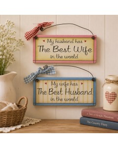 KS2183 - Husband & wife little plaque