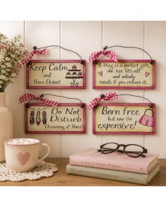 KS2187 - Girls humor little plaque