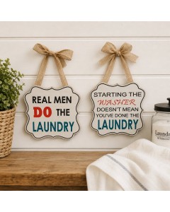 KS5070 - Laundry signs with ribbon