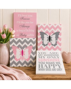 KS5078 - Butterfly Wall Decor SET4