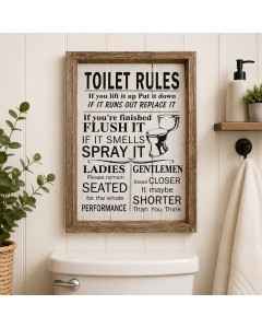 KS5136-Toi - Toilet Rules sign