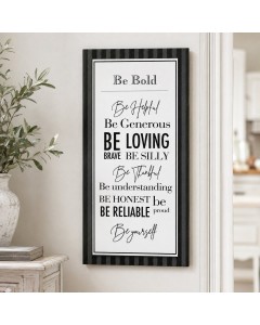 KS5182-B - BE BOLD wall sign